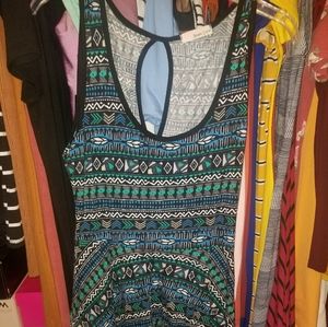 Tribal print skater dress